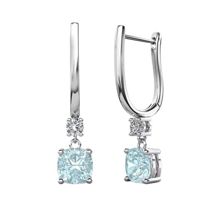 Topaz Charm Huggies