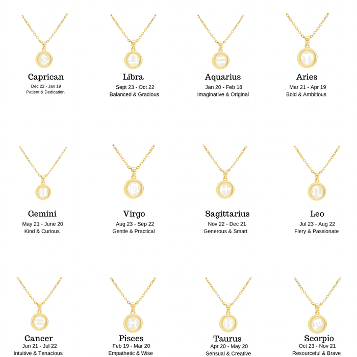 Virgo Zodiac Necklace