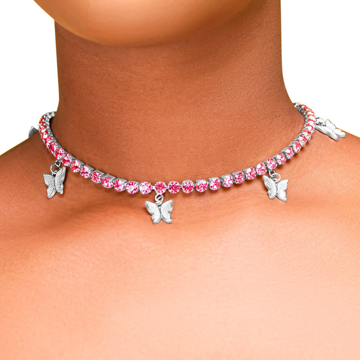 Rose Quartz Choker+Luxurious Box